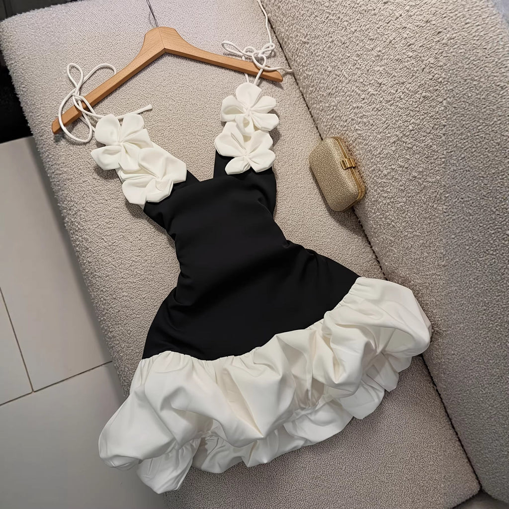Sexy Bud Blossom Floral Strap Holiday Dress - LADYLINE X