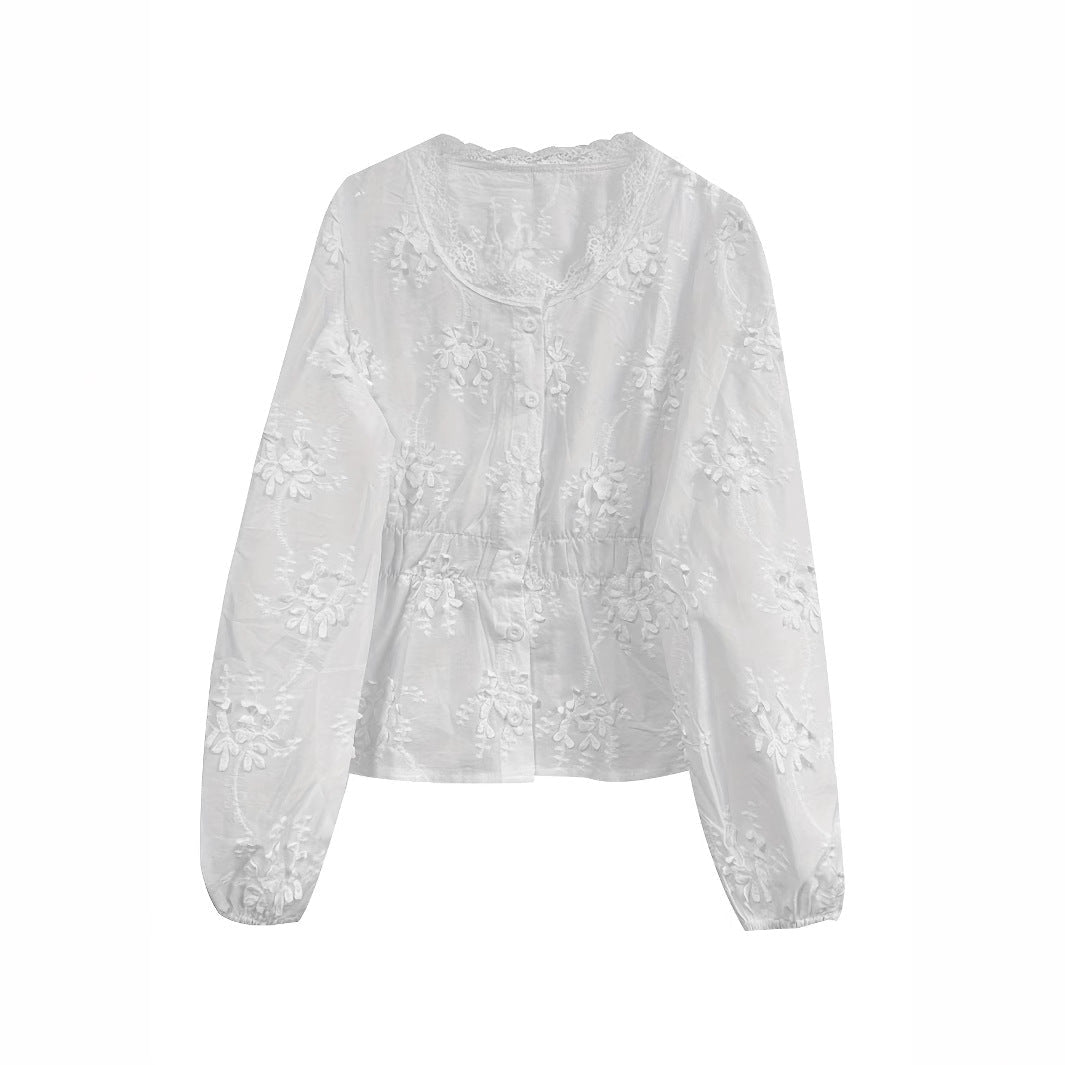 Sexy Womens U - Neck Loose - Fit Long - Sleeve Shirt Top - LADYLINE X