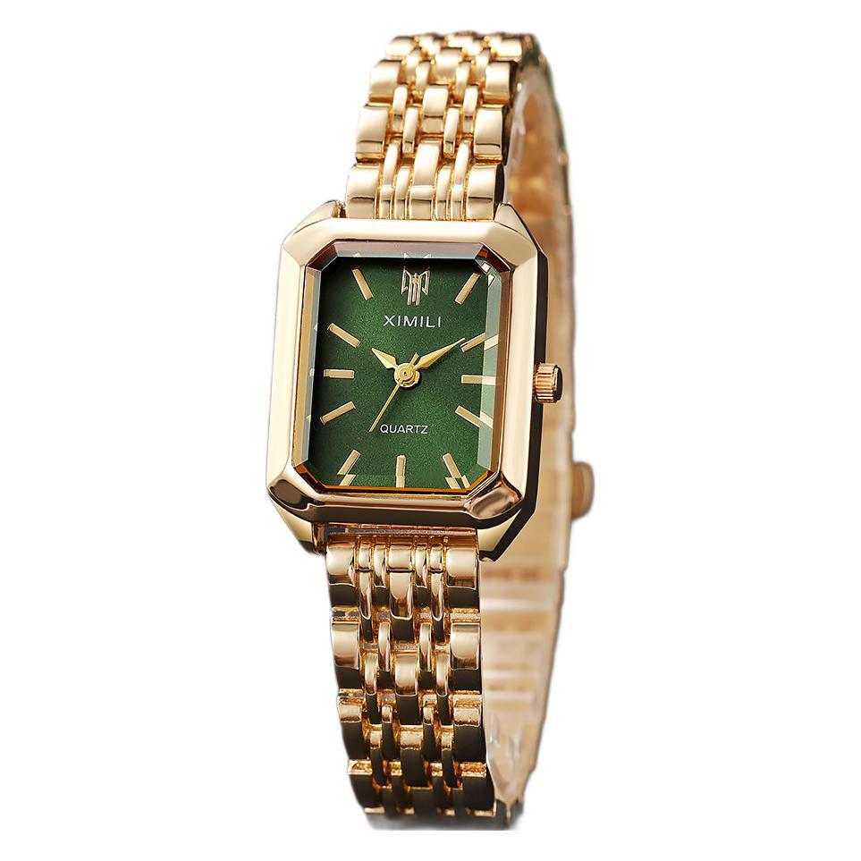 Sleek, Versatile Square Womens Watch Heart - shaped Bracelet - LADYLINE X