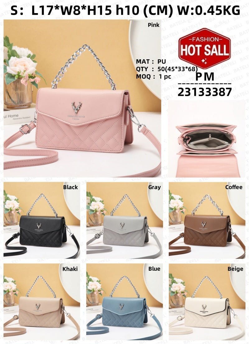 Soft Blush Quilted Mini Bag - Retro Style - LADYLINE X