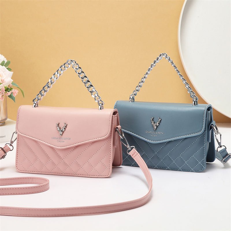 Soft Blush Quilted Mini Bag - Retro Style - LADYLINE X