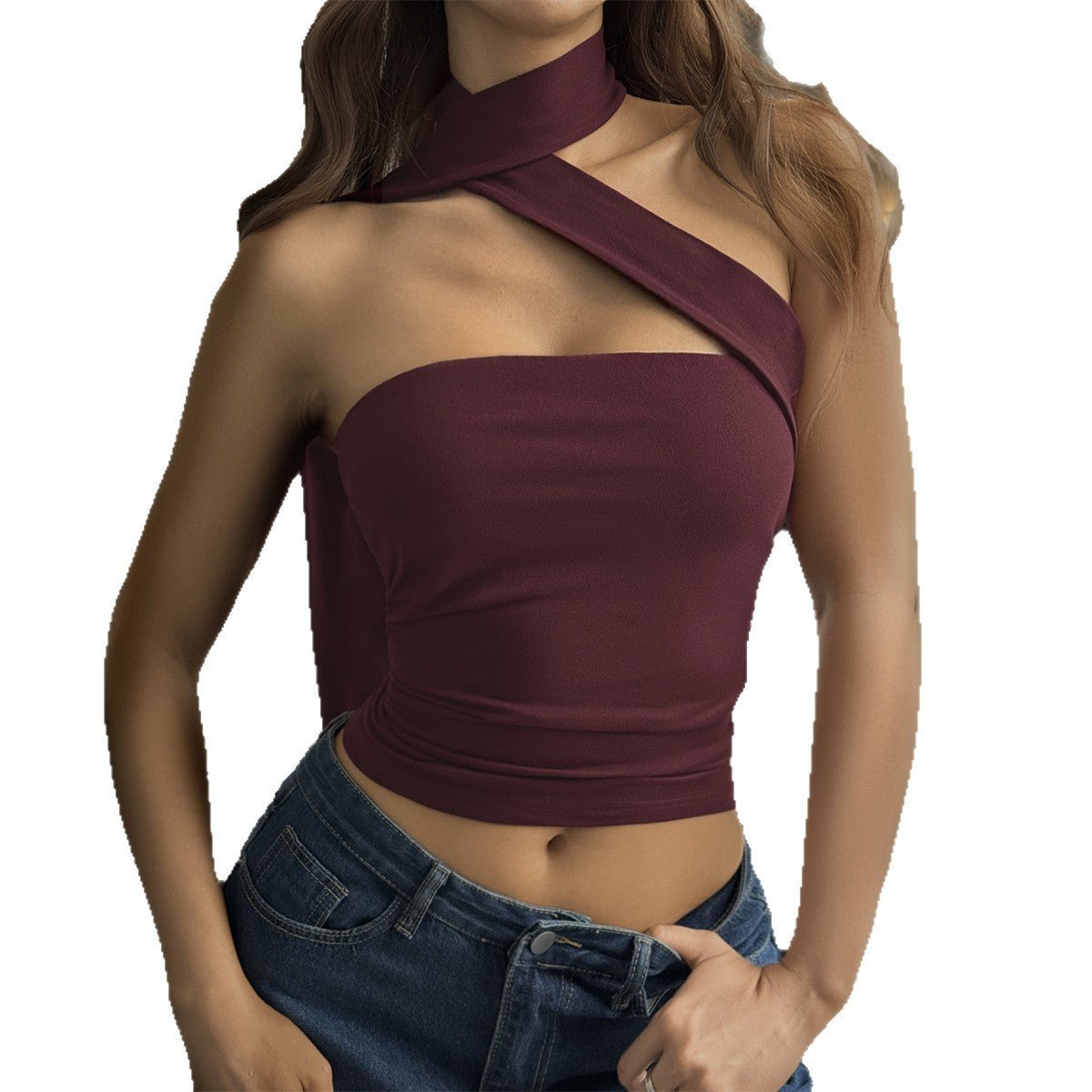 Spicy Girl Style Fashion Neck Gaiter Tube Top Bustier Top - LADYLINE X