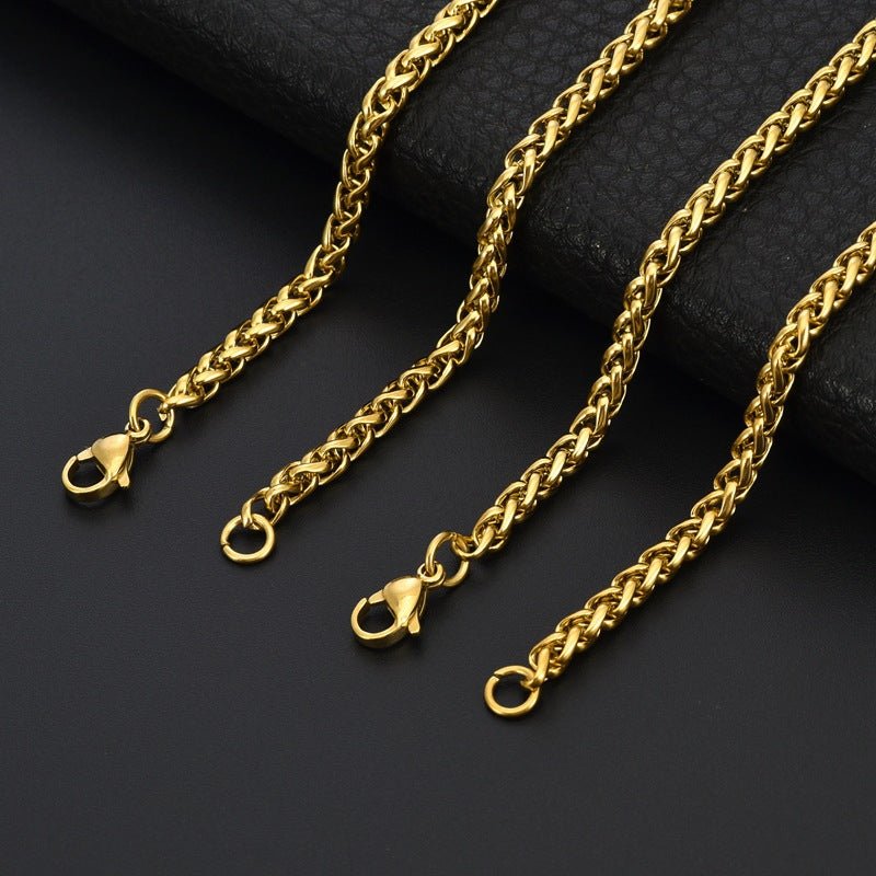Stainless Steel Skeletal Chain Personalized Simple Fashionable Versatile Necklace Jewelry - LADYLINE X
