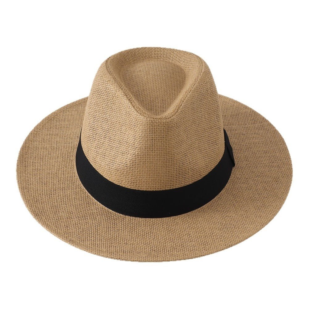 Straw Beach Summer Sun For Men And Women Sun - protective Fedora Panama Hat - LADYLINE X