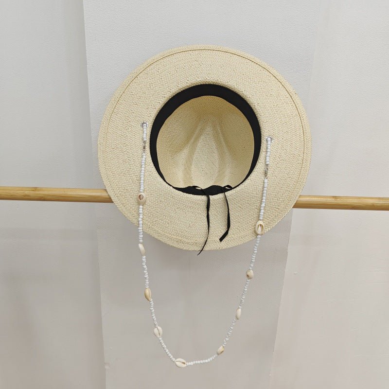 Stylish Flat - brim Sun Hat For Summer Outings And The Beach - LADYLINE X