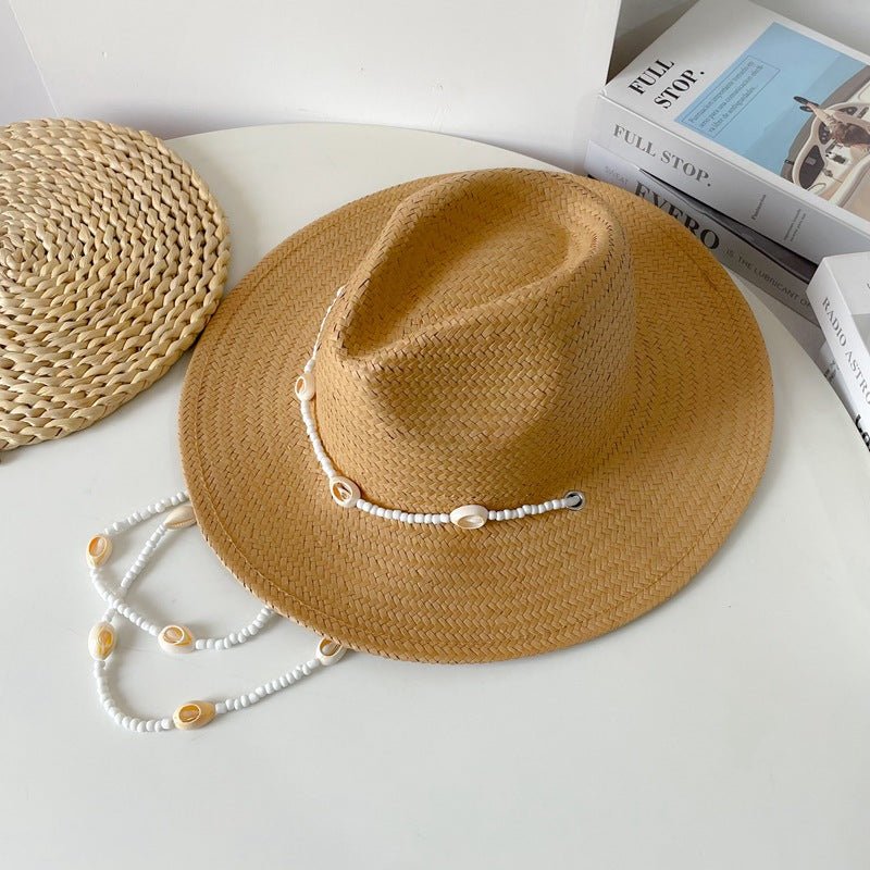 Stylish Flat - brim Sun Hat For Summer Outings And The Beach - LADYLINE X