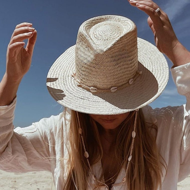 Stylish Flat - brim Sun Hat For Summer Outings And The Beach - LADYLINE X