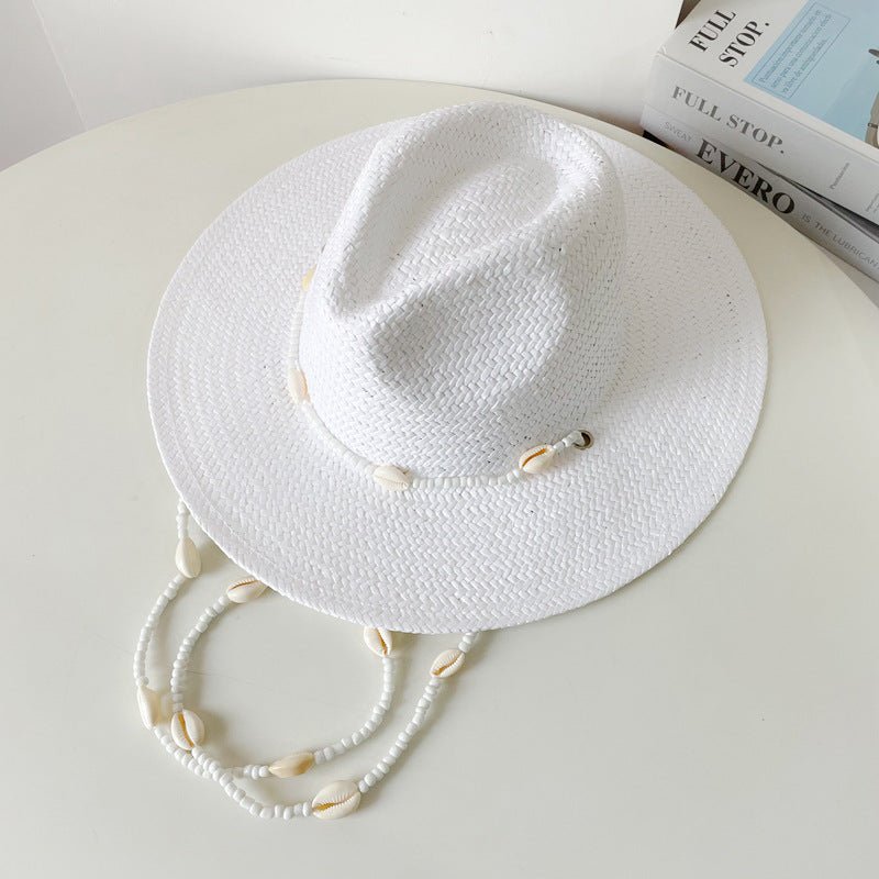 Stylish Flat - brim Sun Hat For Summer Outings And The Beach - LADYLINE X