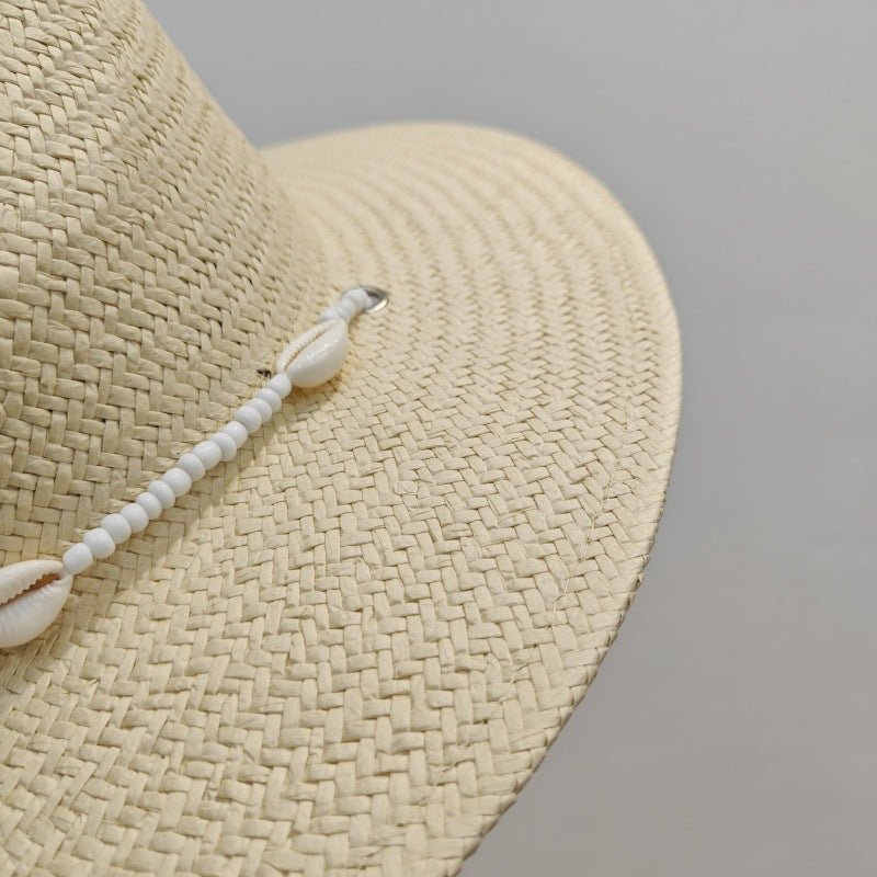Stylish Flat - brim Sun Hat For Summer Outings And The Beach - LADYLINE X