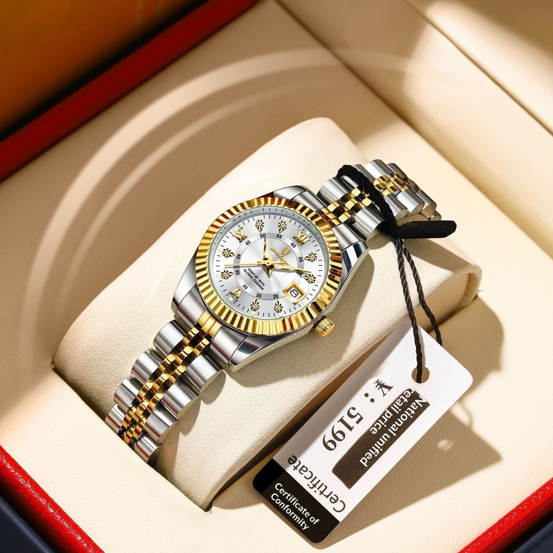 Stylish Minimalist And Personalized Alloy Watch For Women - LADYLINE X