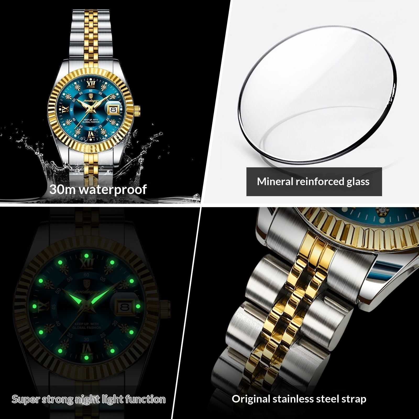 Stylish Minimalist And Personalized Alloy Watch For Women - LADYLINE X
