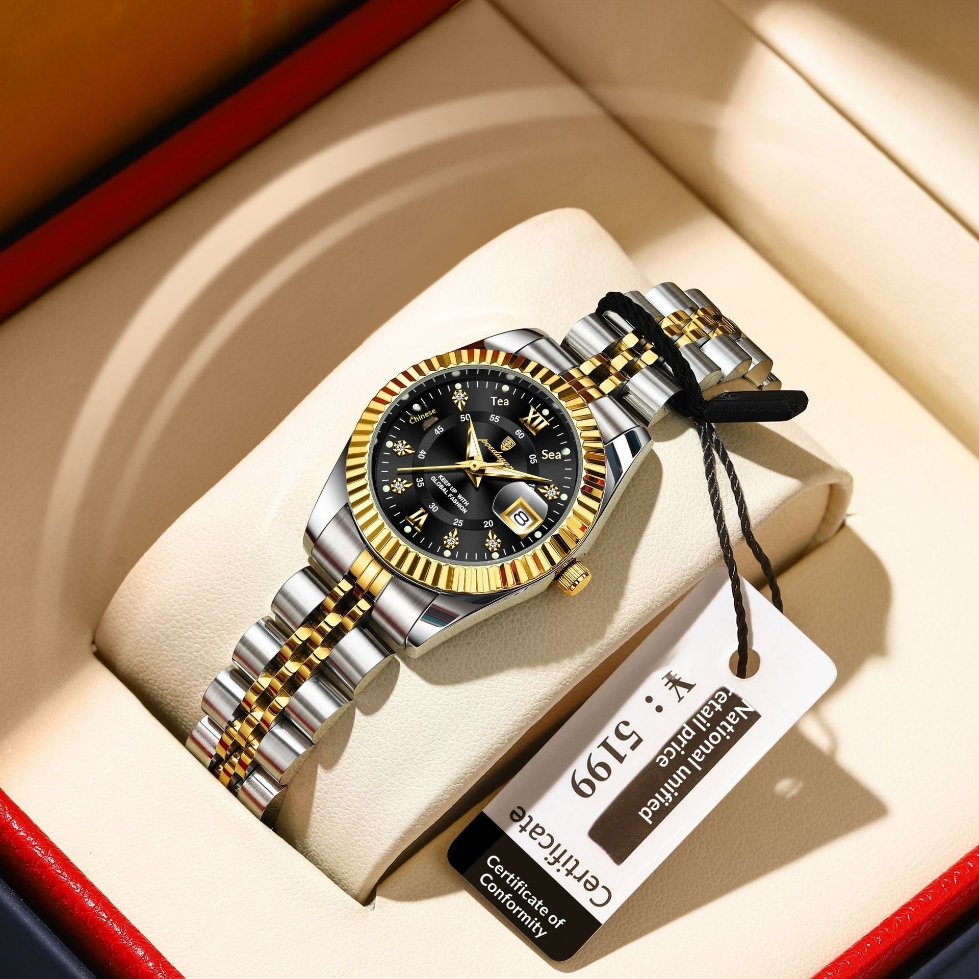 Stylish Minimalist And Personalized Alloy Watch For Women - LADYLINE X