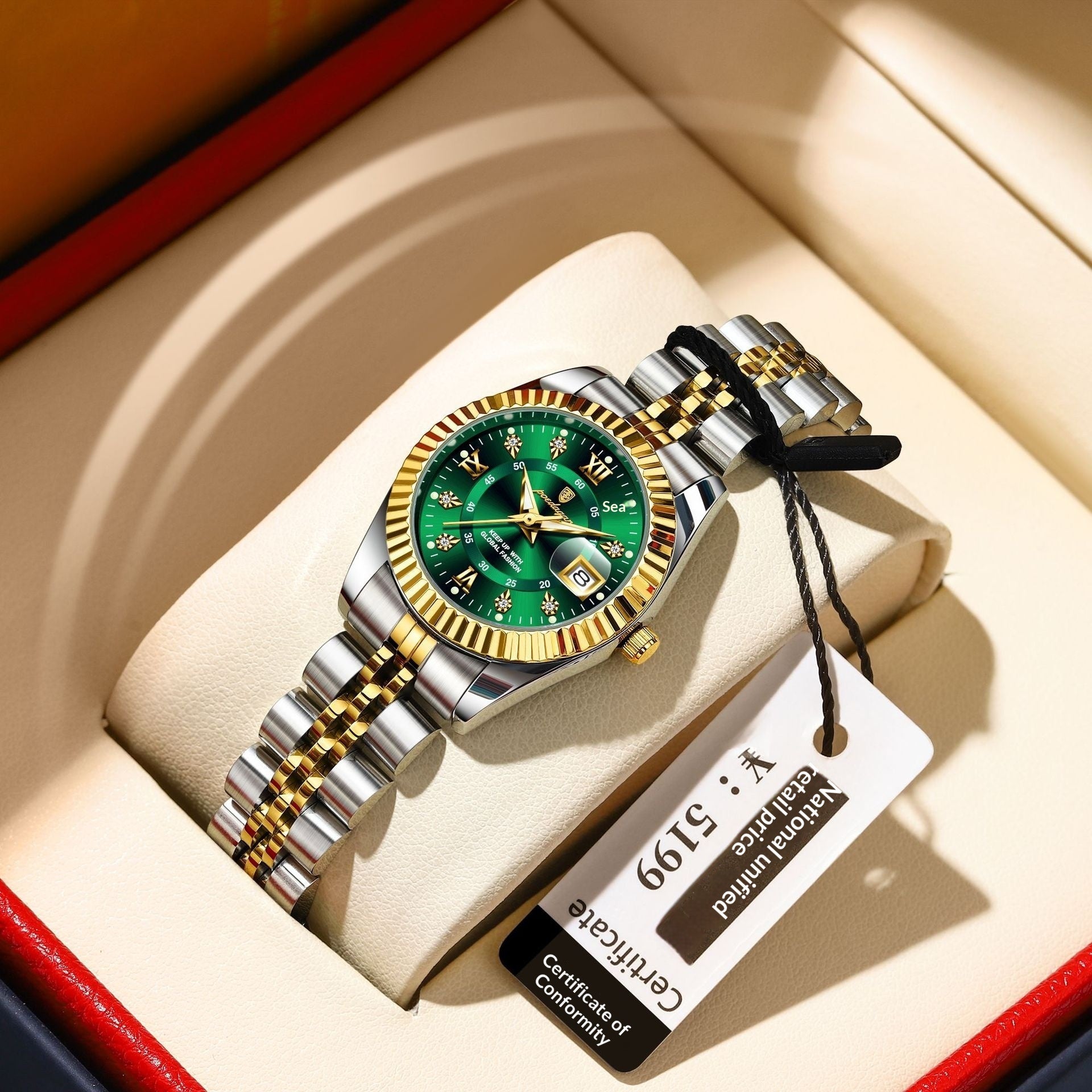 Stylish Minimalist And Personalized Alloy Watch For Women - LADYLINE X