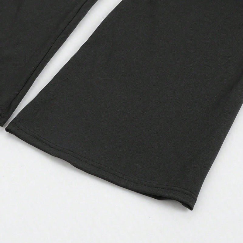 Summer Thin Yoga Pants Women's High - Waist Straight - Leg Wide - Leggings - LADYLINE X