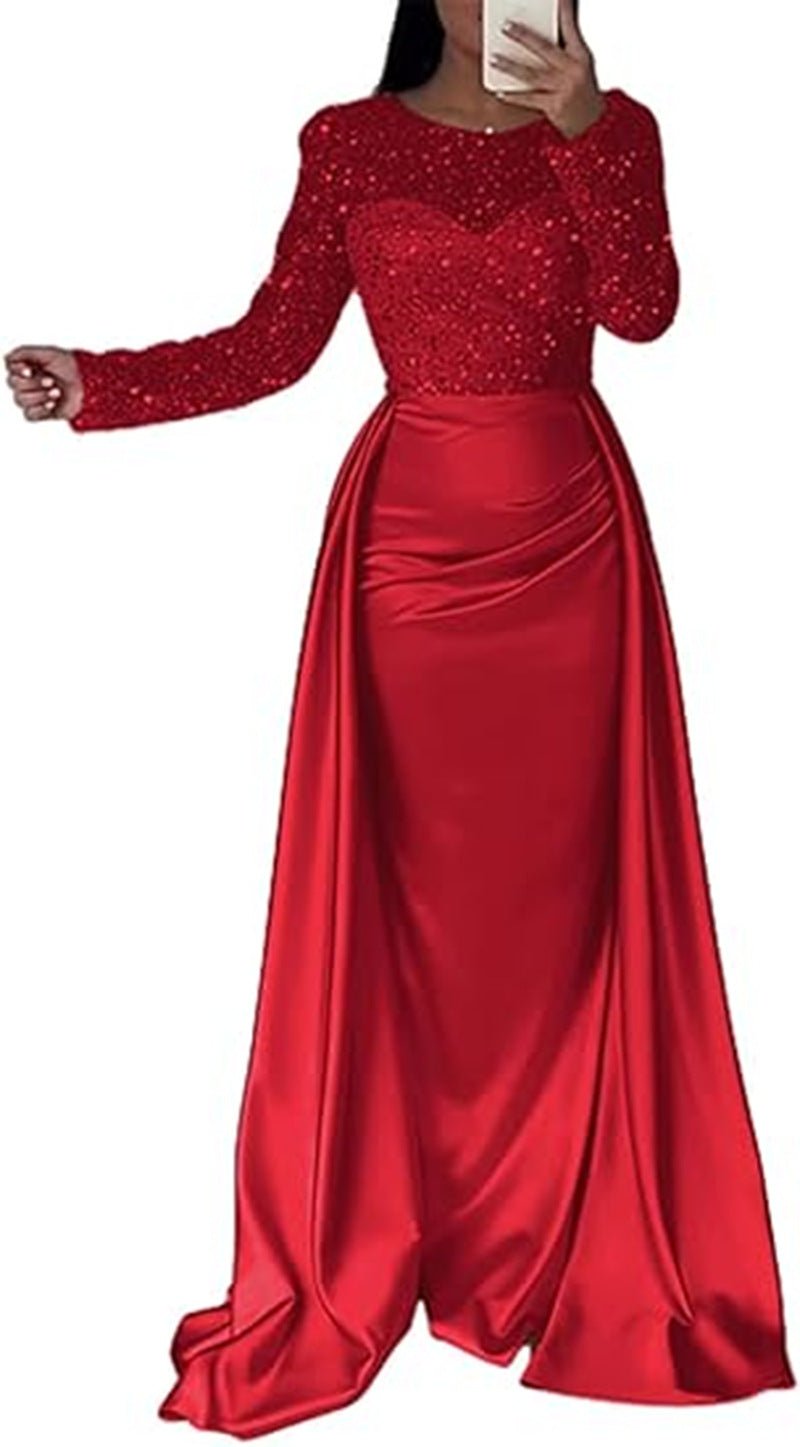 The Dazzling Sequin Queen Sequin Evening Gowns - LADYLINE X