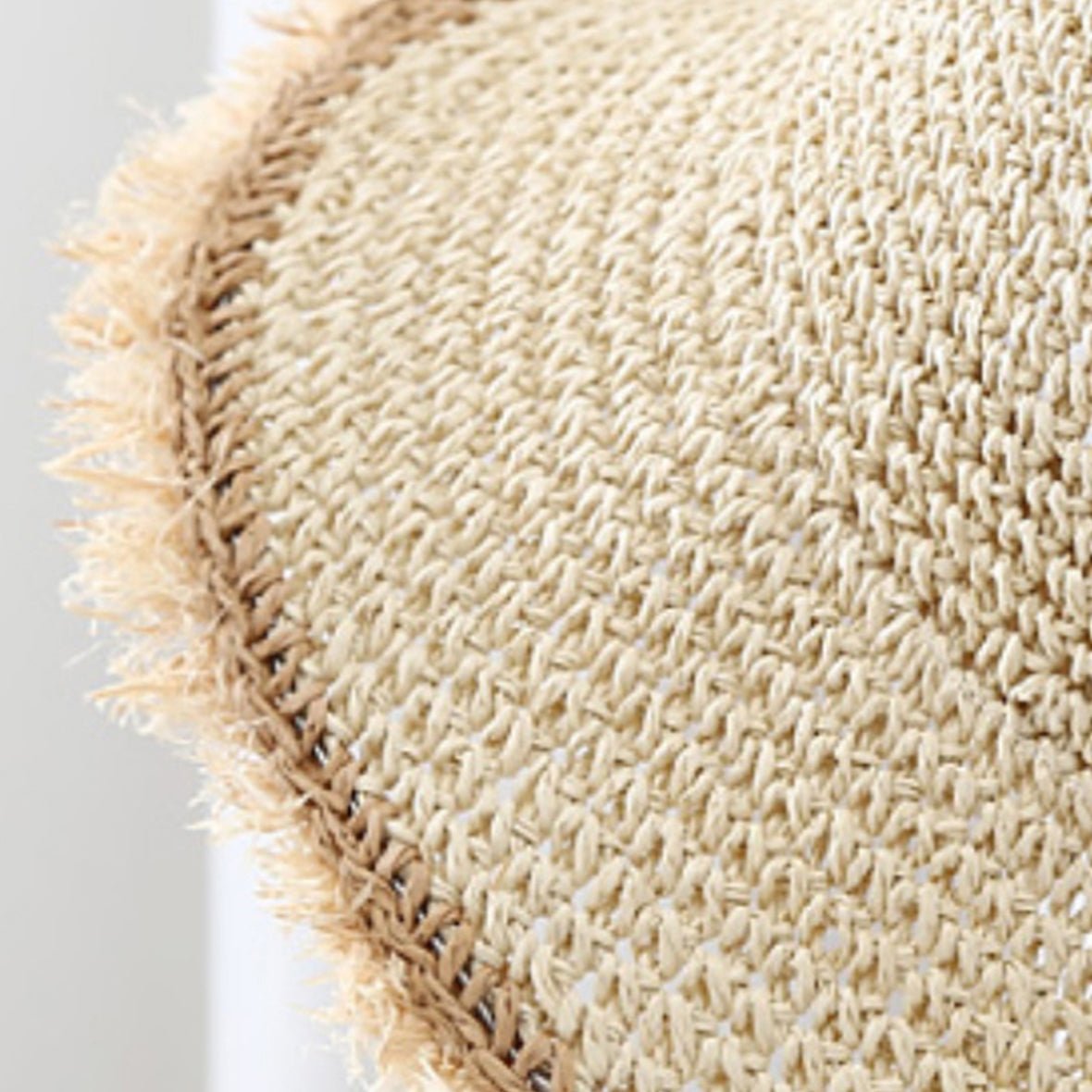 The Korean Version Of The Wide - brimmed, Fringed, Woven Straw Hat, Sun Hat, Round - top Fisherman's Hat, Beach Vacation Hat, And Sandcastle Hat Is Suitable For Vacations. - LADYLINE X