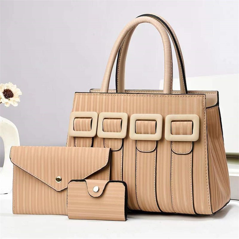 Three - Piece Sets Large Capacity Tote Woman Handbag - LADYLINE X