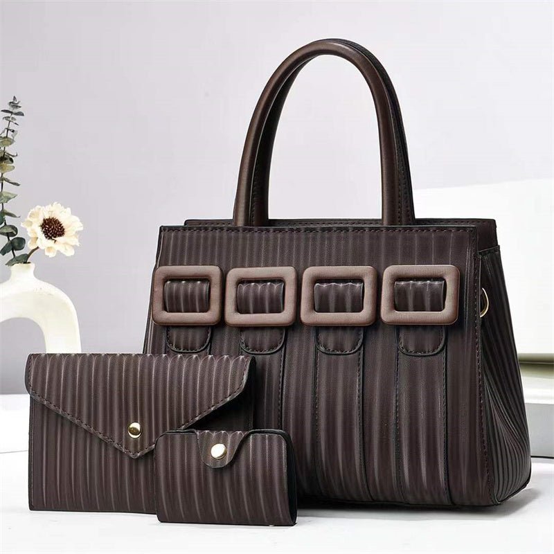 Three - Piece Sets Large Capacity Tote Woman Handbag - LADYLINE X