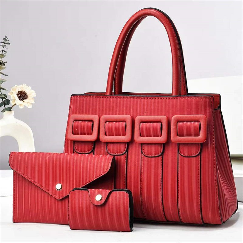 Three - Piece Sets Large Capacity Tote Woman Handbag - LADYLINE X