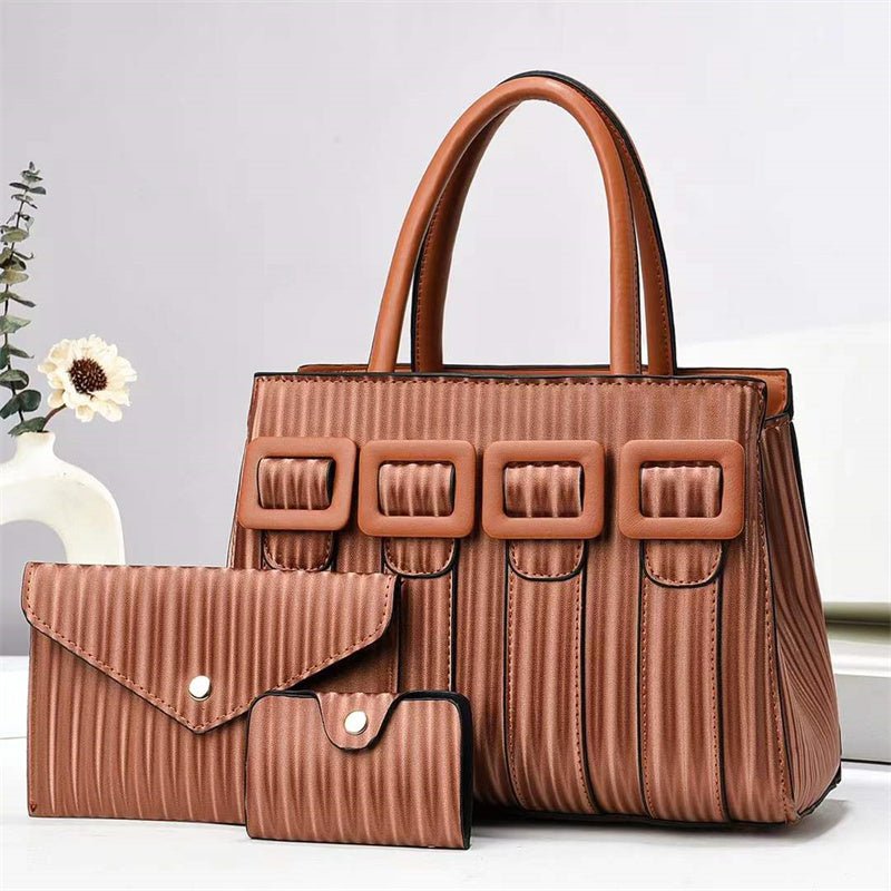 Three - Piece Sets Large Capacity Tote Woman Handbag - LADYLINE X