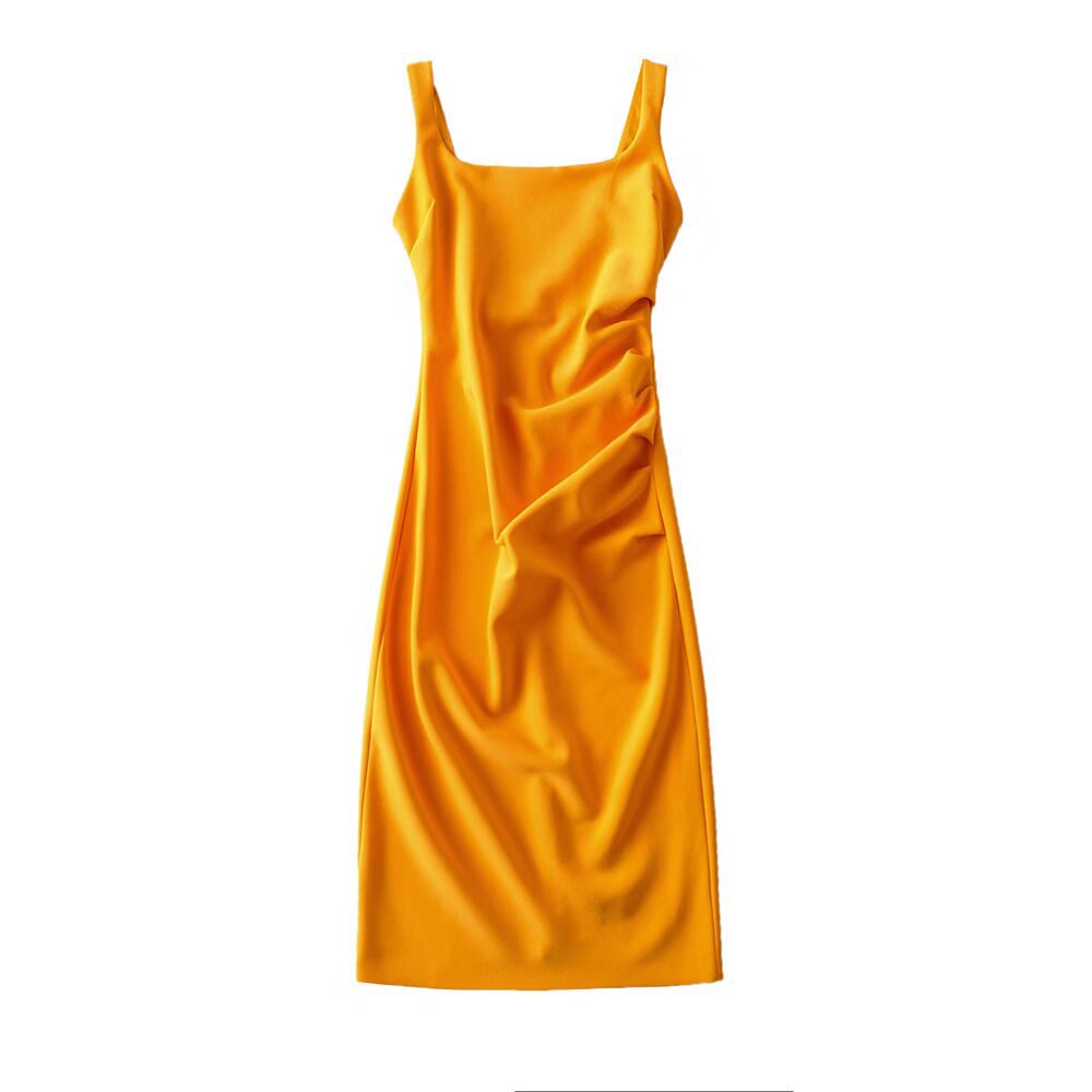 U - neck Stretchy Figure - flattering Slip Dress - LADYLINE X