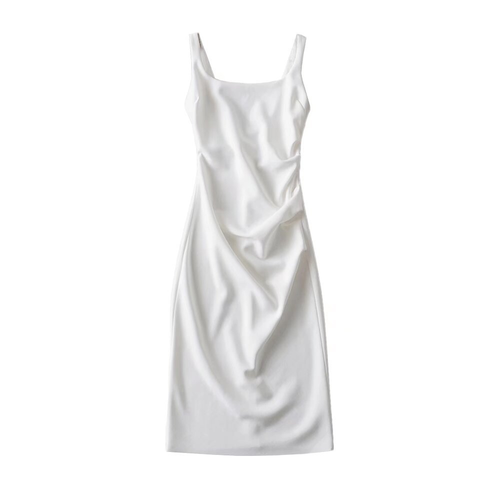 U - neck Stretchy Figure - flattering Slip Dress - LADYLINE X