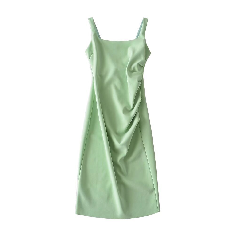 U - neck Stretchy Figure - flattering Slip Dress - LADYLINE X