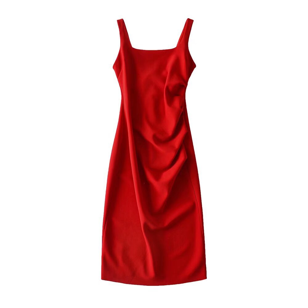 U - neck Stretchy Figure - flattering Slip Dress - LADYLINE X