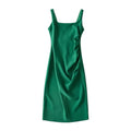 U - neck Stretchy Figure - flattering Slip Dress - LADYLINE X