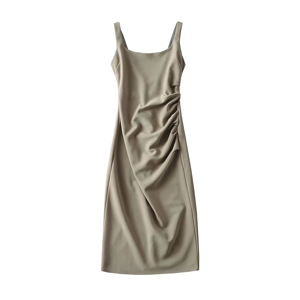 U - neck Stretchy Figure - flattering Slip Dress - LADYLINE X