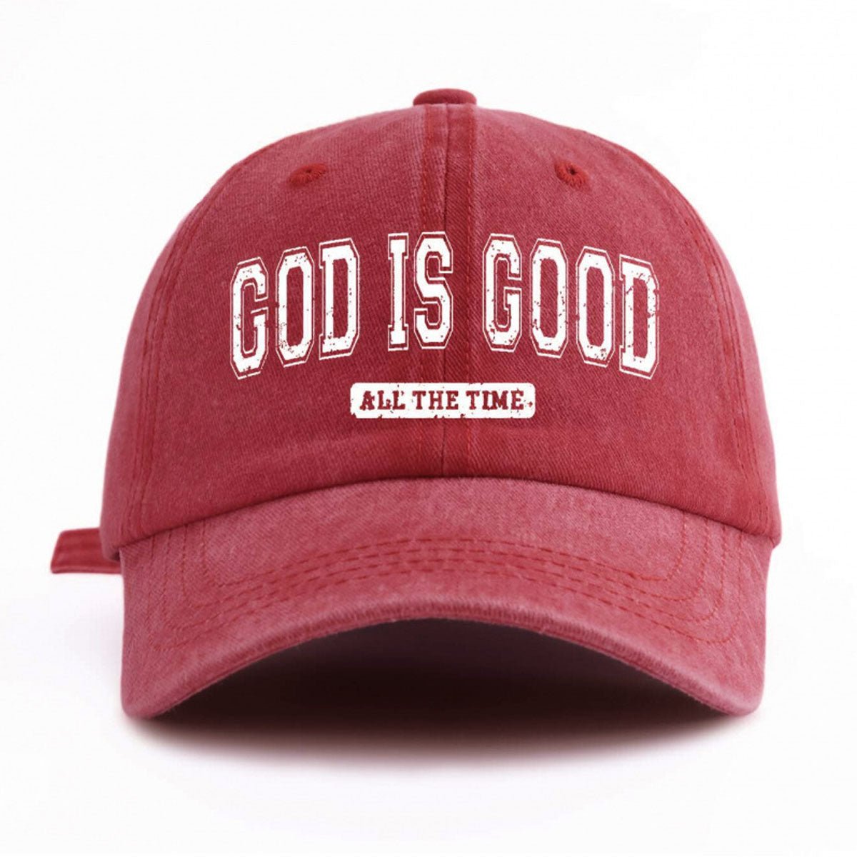 Water - washed Cotton Printed Hat With A Vintage Worn - in Look - LADYLINE X