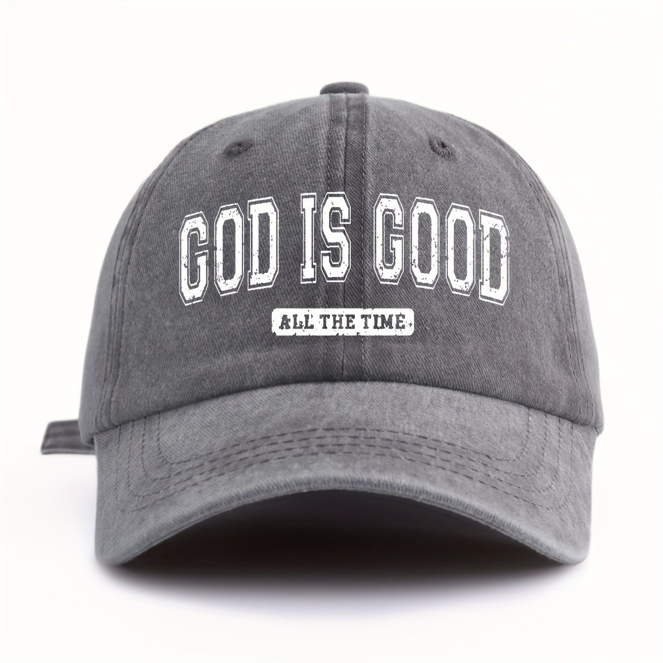 Water - washed Cotton Printed Hat With A Vintage Worn - in Look - LADYLINE X