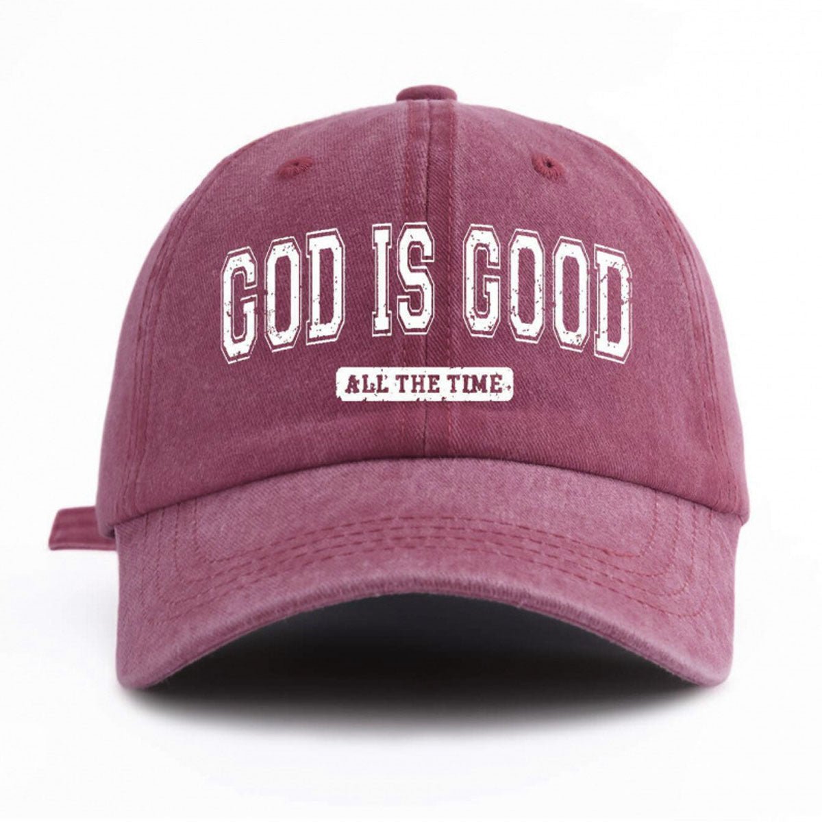 Water - washed Cotton Printed Hat With A Vintage Worn - in Look - LADYLINE X