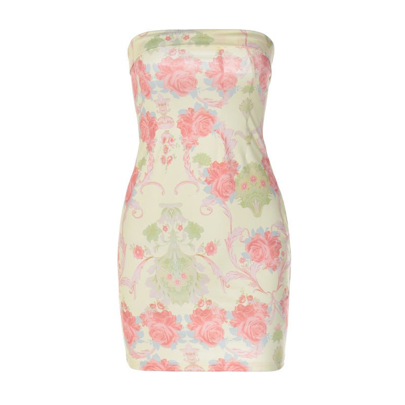 Women's Bust - Cinching Hip - Hugging Slim - Fit Dress - LADYLINE X
