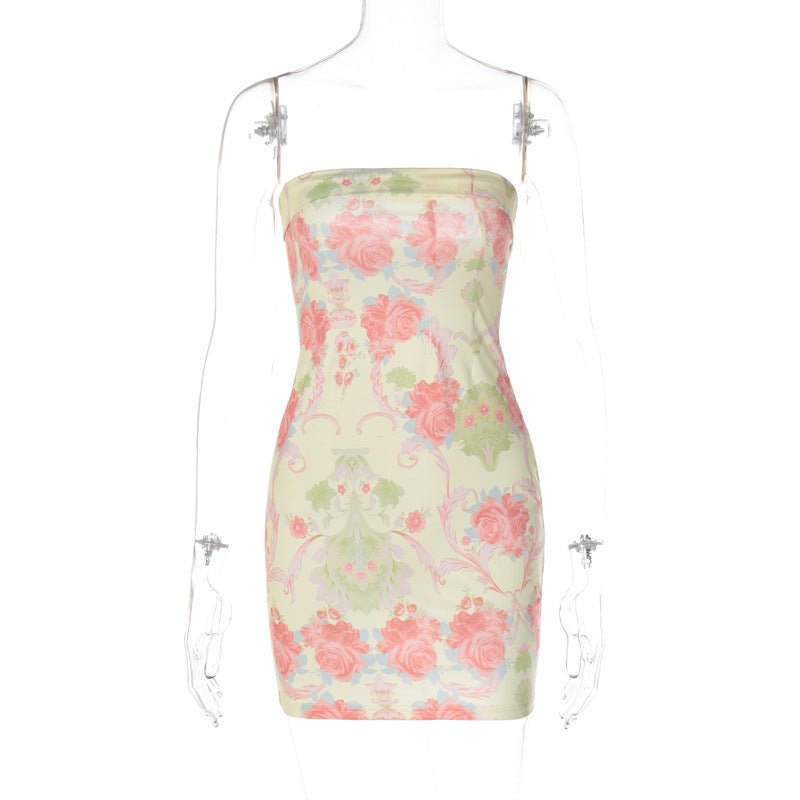 Women's Bust - Cinching Hip - Hugging Slim - Fit Dress - LADYLINE X