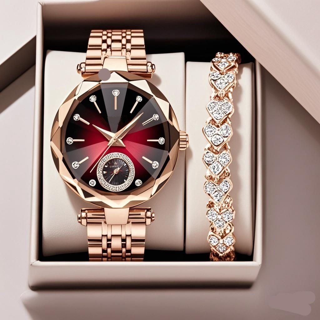 Women's Casual Simple Quartz Watch With Diamond - LADYLINE X