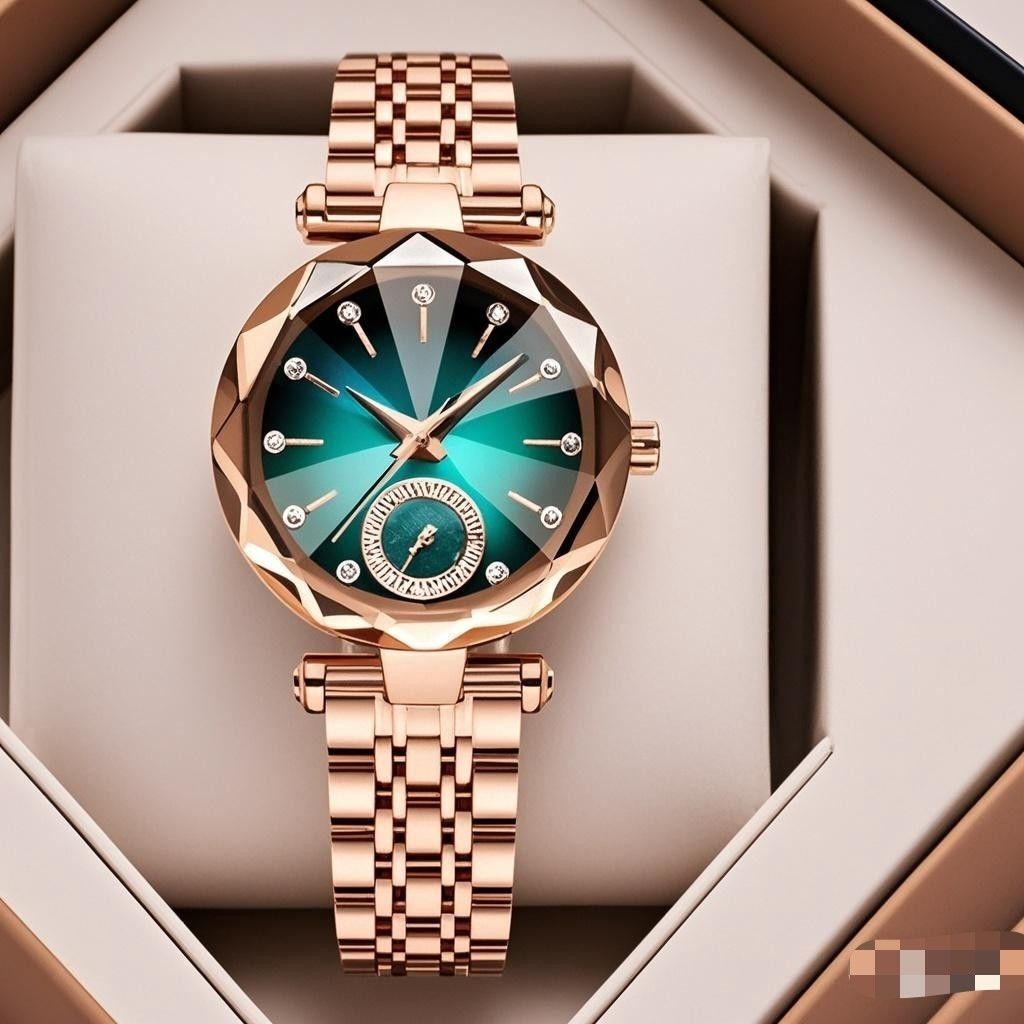 Women's Casual Simple Quartz Watch With Diamond - LADYLINE X