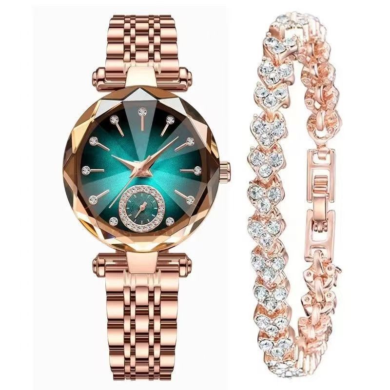 Women's Casual Simple Quartz Watch With Diamond - LADYLINE X