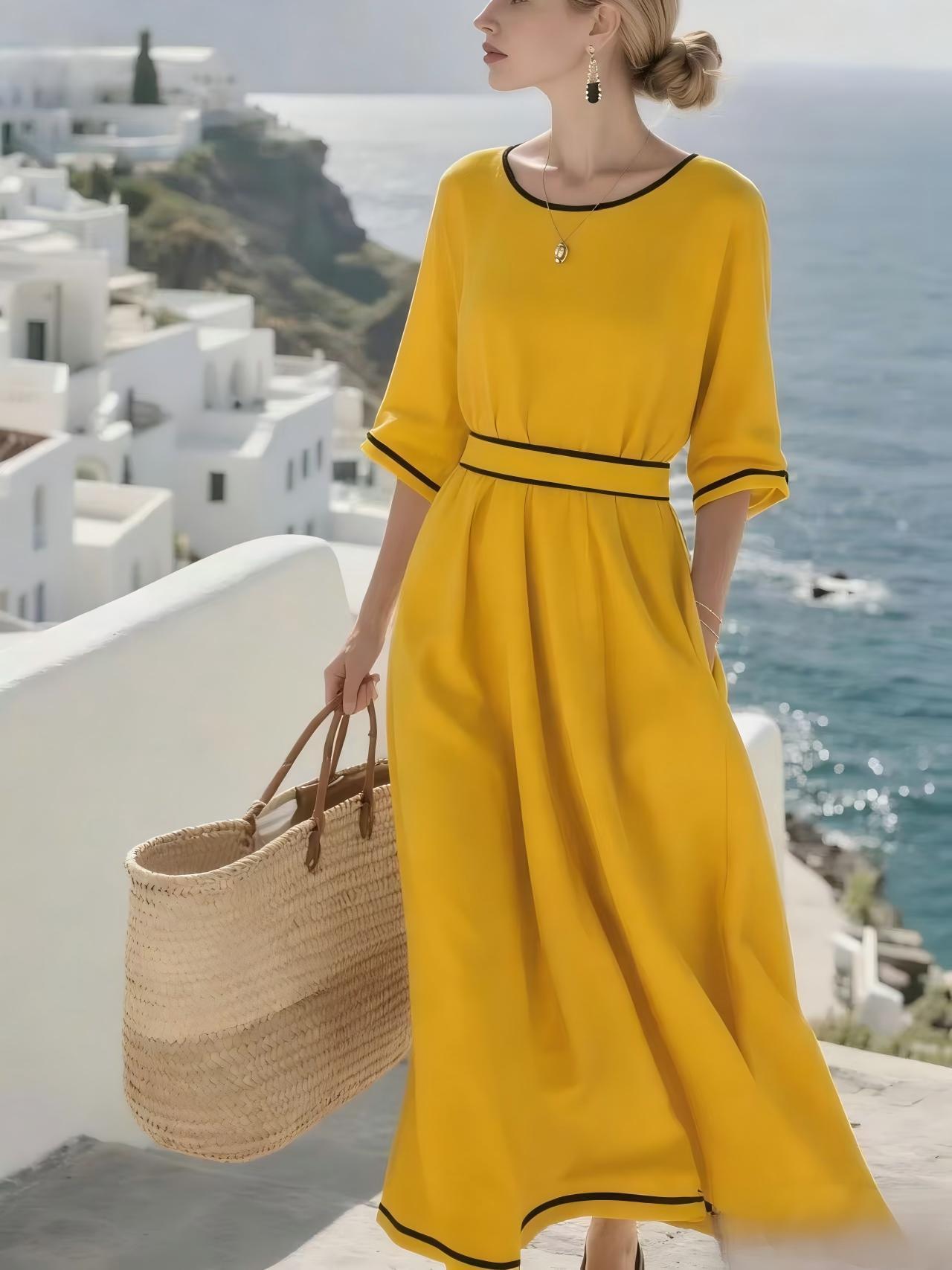Women's Elegant Commuter Long Dress - LADYLINE X