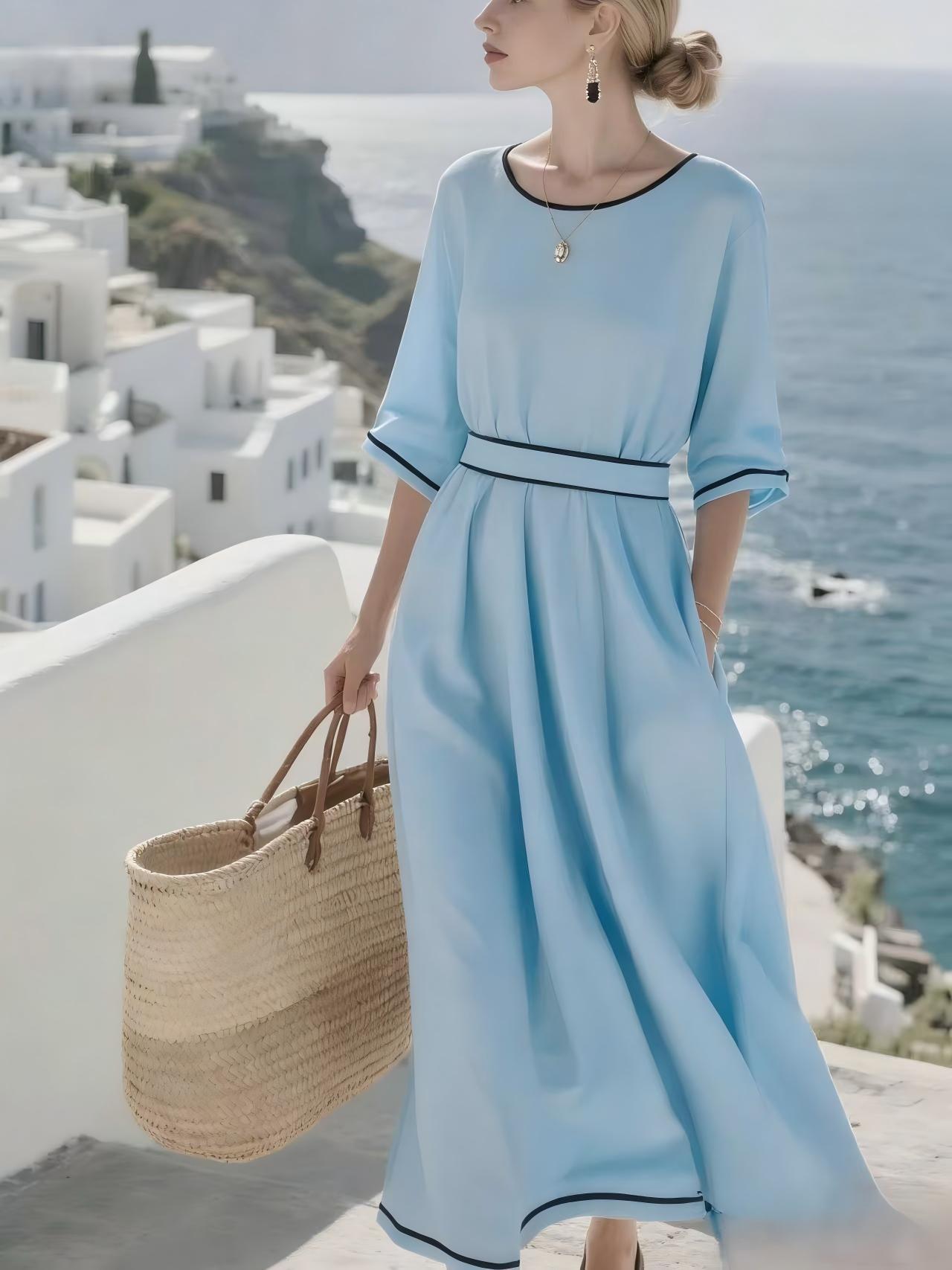 Women's Elegant Commuter Long Dress - LADYLINE X