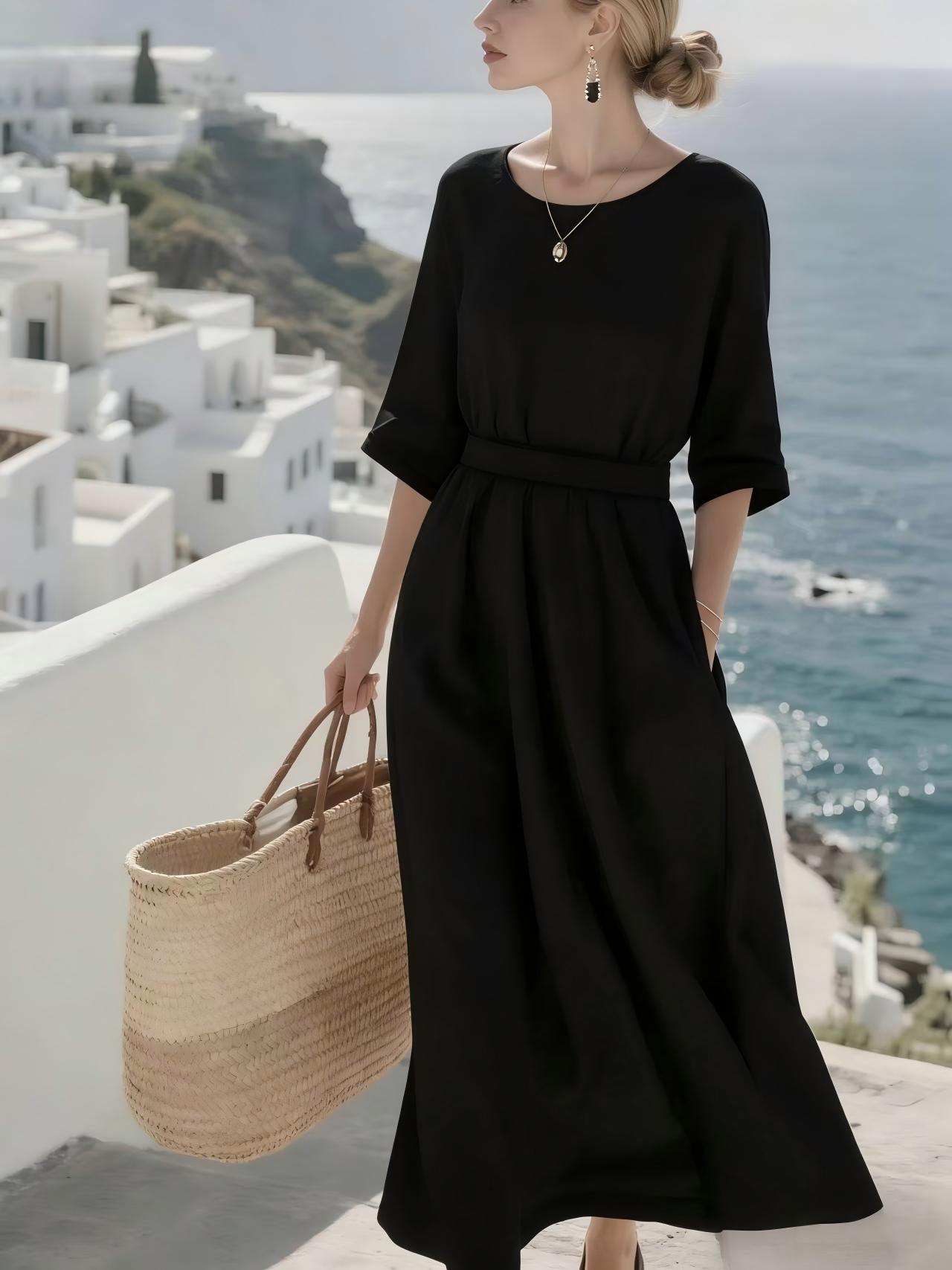 Women's Elegant Commuter Long Dress - LADYLINE X