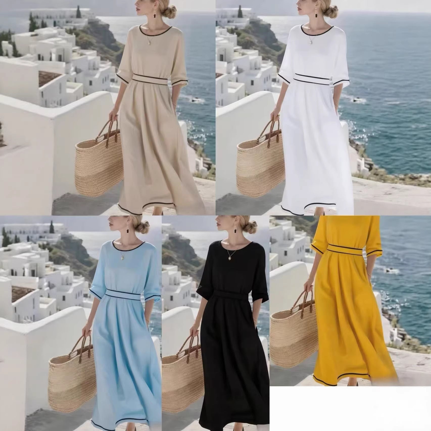 Women's Elegant Commuter Long Dress - LADYLINE X