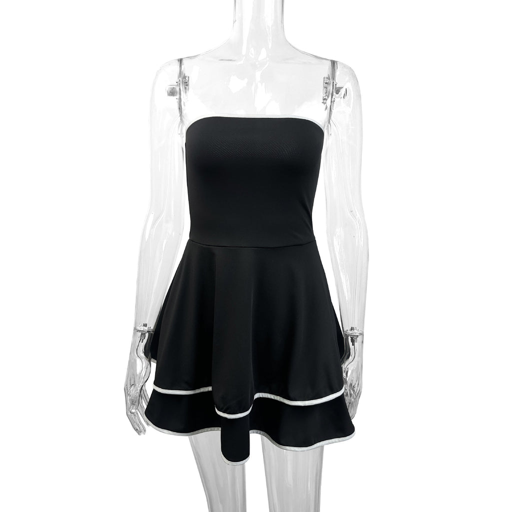 Women's Fashion Backless Tube Top Cake Dress - LADYLINE X