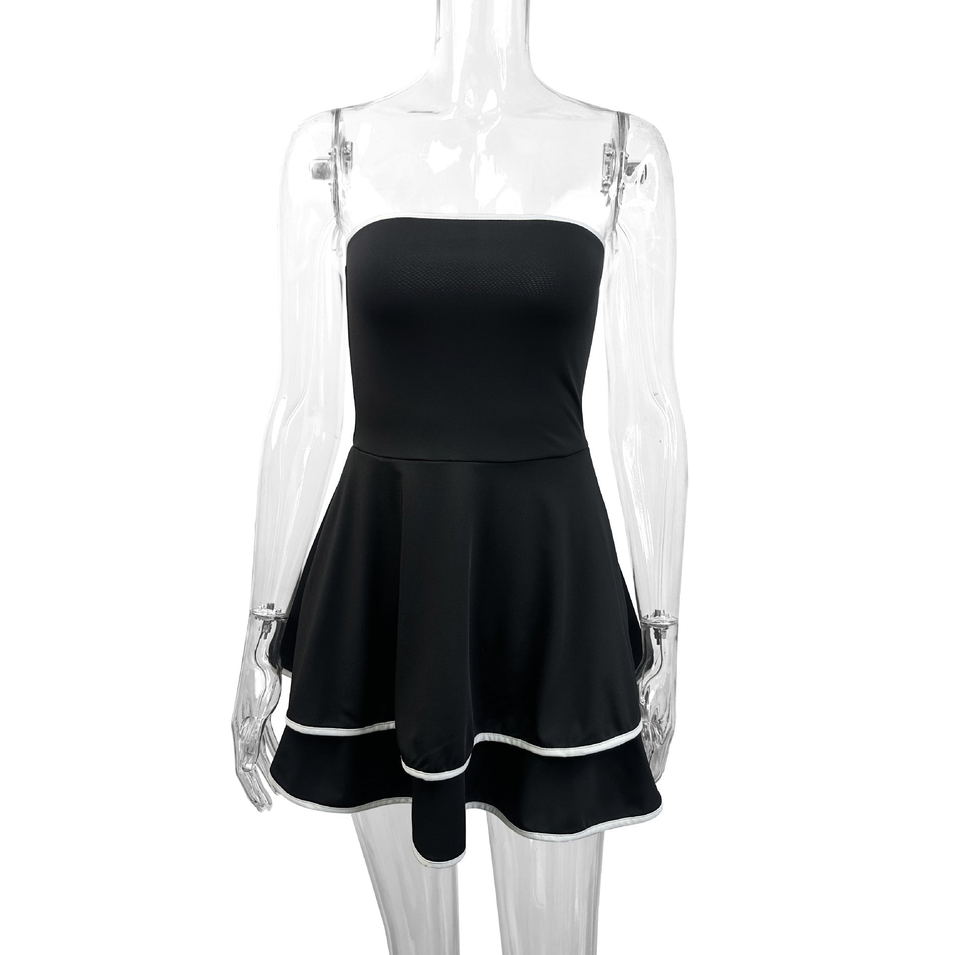 Women's Fashion Backless Tube Top Cake Dress - LADYLINE X