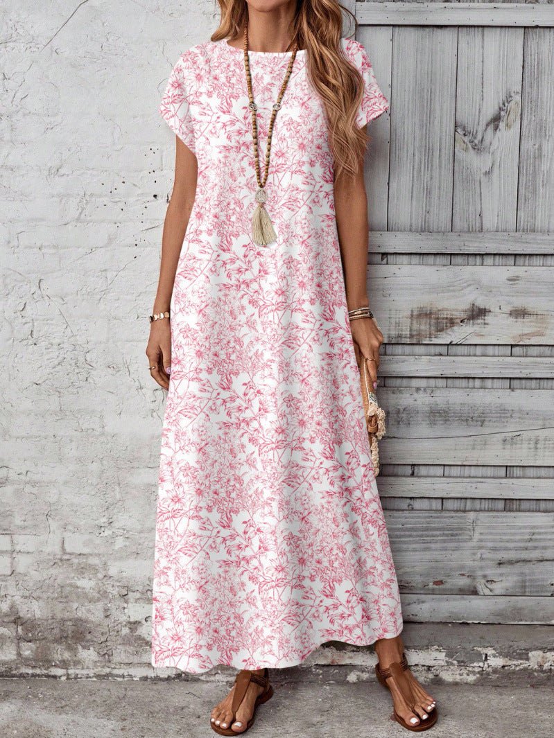 Women's Fashionable Casual Dress With Digital Print - LADYLINE X