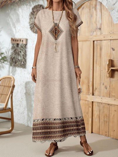 Women's Fashionable Casual Dress With Digital Print - LADYLINE X