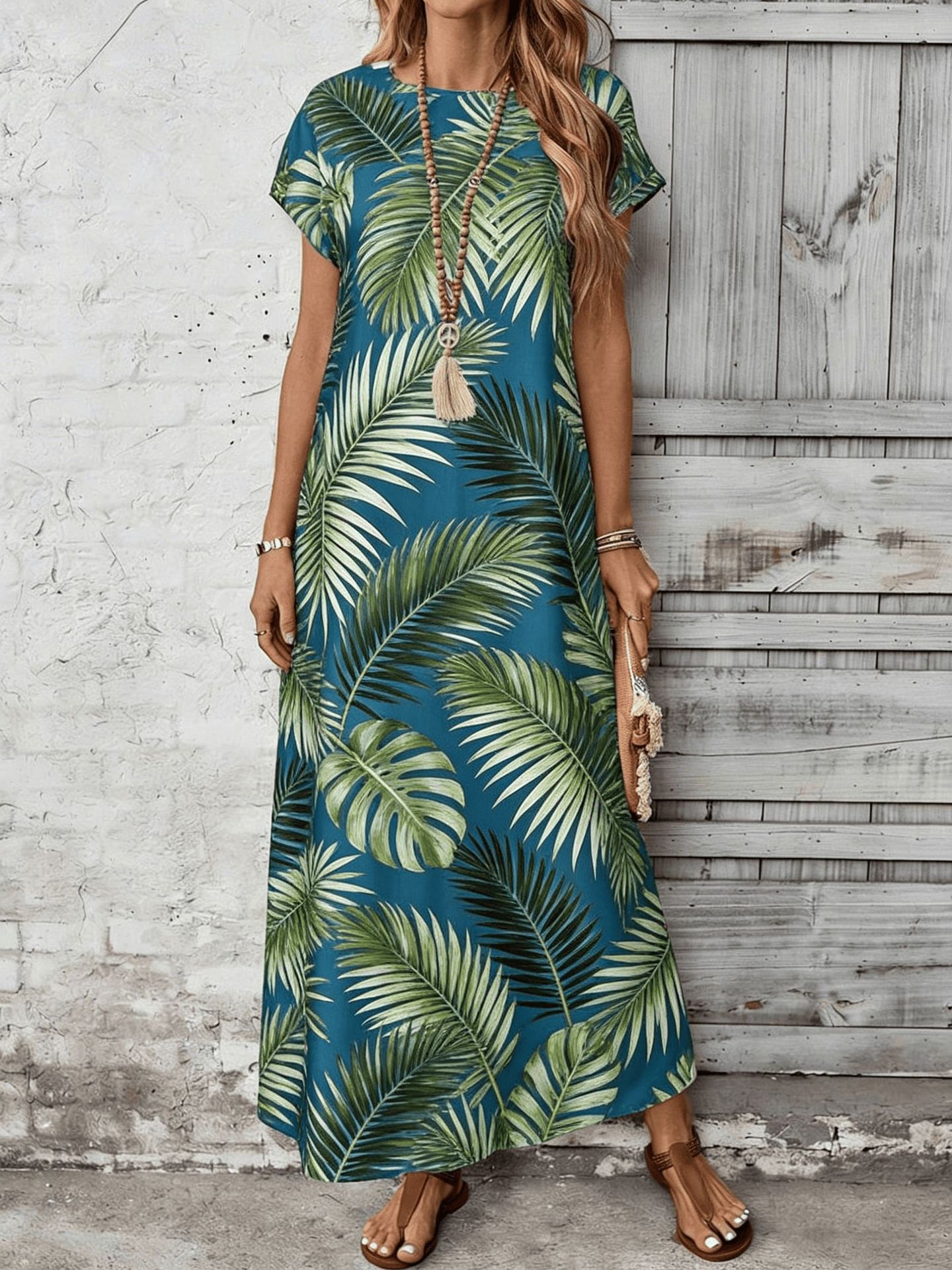 Women's Fashionable Casual Dress With Digital Print - LADYLINE X