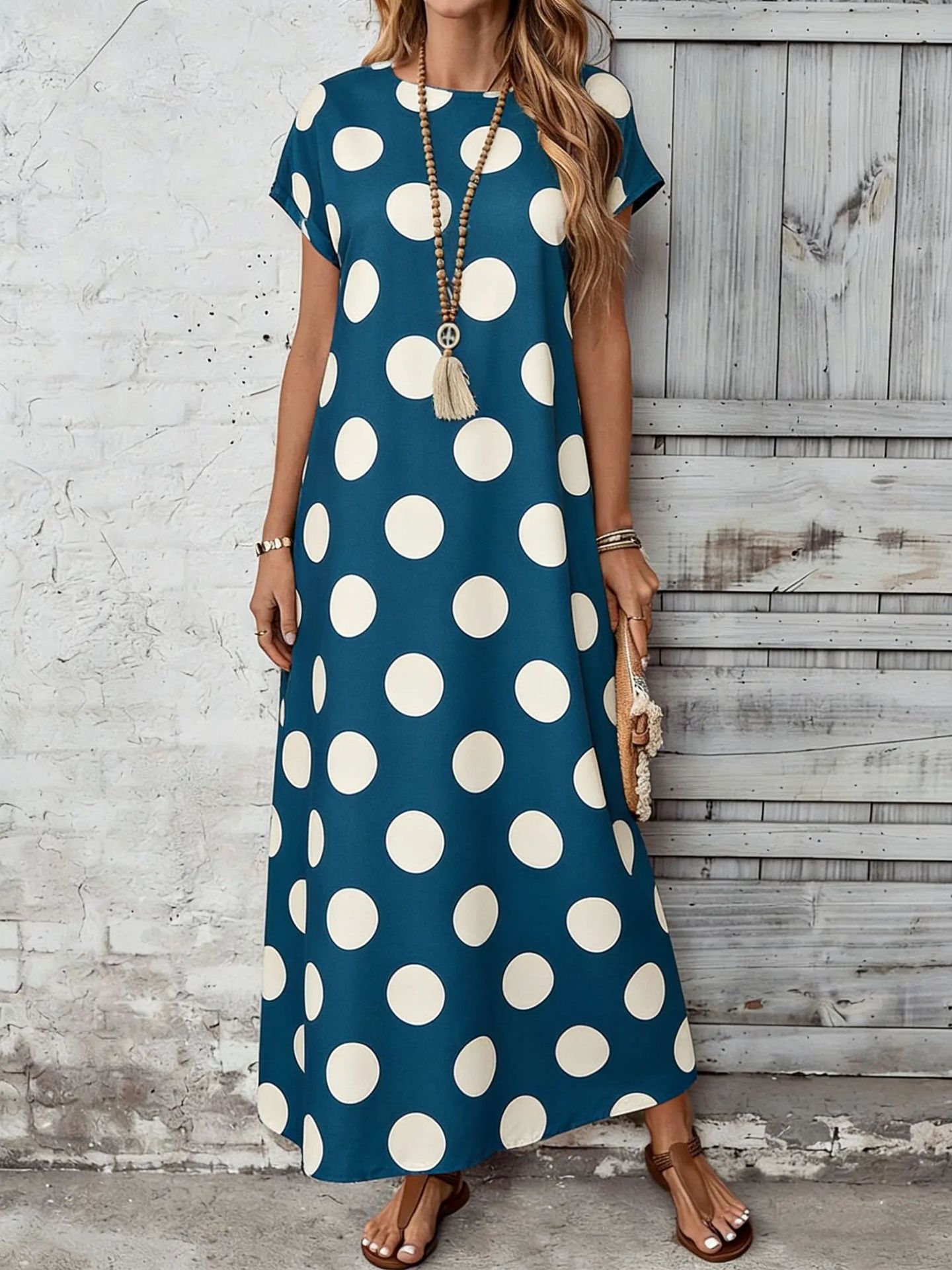 Women's Fashionable Casual Dress With Digital Print - LADYLINE X