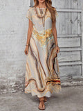 Women's Fashionable Casual Dress With Digital Print - LADYLINE X