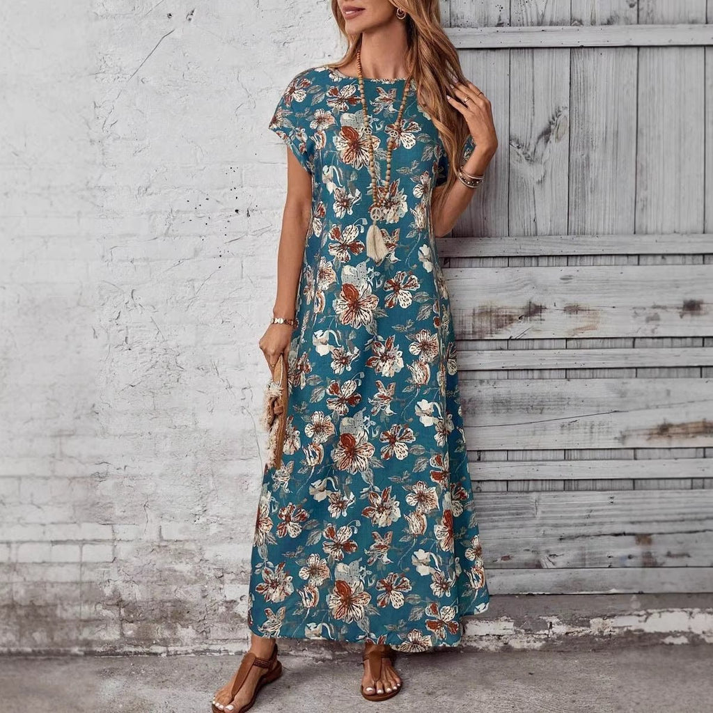 Women's Fashionable Casual Dress With Digital Print - LADYLINE X